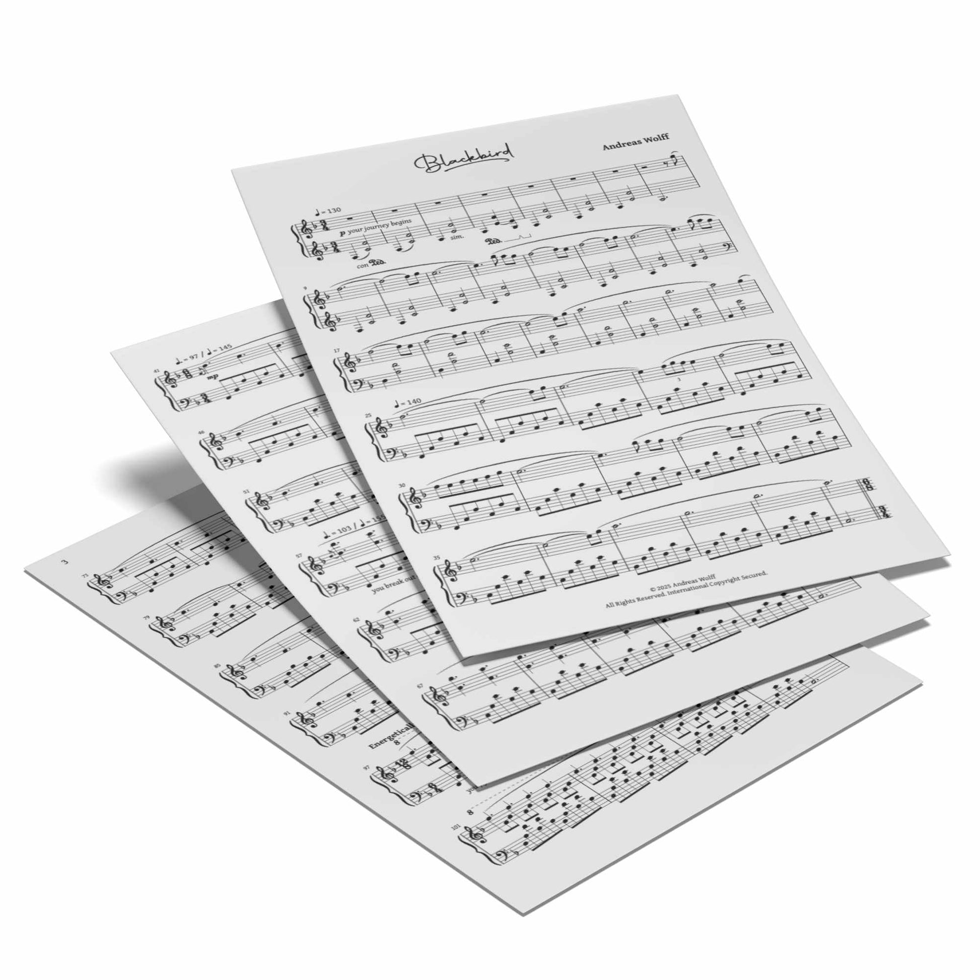 Blackbird Digital Sheet Music
